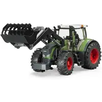 BRUDER Professional Series Fendt 936 Vario Frontloader 03041 Doll Argenté