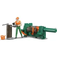 BRUDER BR Forestry set bWorld avec figure