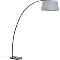 Beliani Lampadaire en métal gris Benue