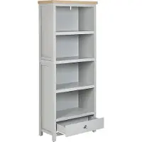 Beliani Bibliothèque 4 Étagères Gris Clair Clio