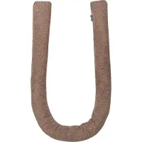 Beliani Coussin Gladiolus Fourrure Synthétique 172 X 14 Cm Unicolore Marron