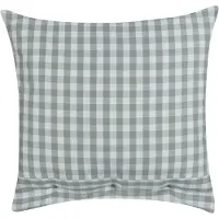 Beliani Coussin Talya 45 X 45 Cm À Carreaux Vert Menthe