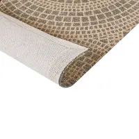 Beliani Tapis jute beige / gris 200 x 300 cm motif géométrique court ARIBA (200 x 300 cm)
