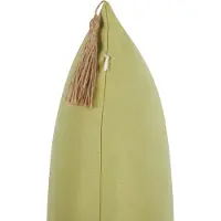 Beliani Coussin Chmistar 45 X 45 Cm Unicolore Vert Olive