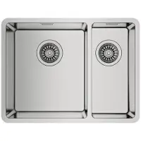 Teka Belinea Rs15 2c 580 Silentsmart Evier rectangulaire double Argent Argent One Size