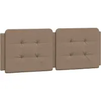 vidaXL Coussin de tête de lit "Zadar" Cappuccino-Brun 120 cm Similicuir