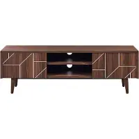 Beliani Meuble Tv Bois Foncé Franklin