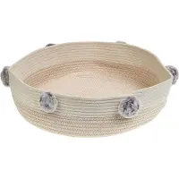 Beliani Lit Pour Animal Ortaca Coton Beige Clair
