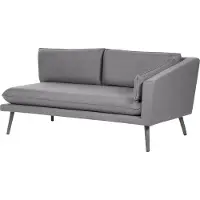 Beliani Canapé De Jardin Côté Gauche Polyester Gris Loretello