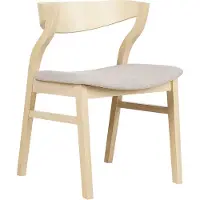 Beliani Lot de 2 chaises de salle à manger en bois foncé et aggloméré beige coussins d'assise en polyester style rétro traditionnel