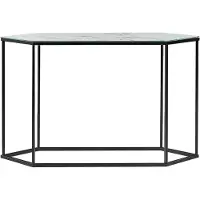 Beliani Console Perrin Effet Marbre Noir