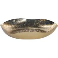 Beliani Coupelle décorative Fer or Set de 3 UJUNG