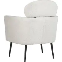 Beliani Fauteuil Soby Tissu Crème