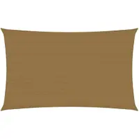 vidaXL Voile d'ombrage 160 g/m² Taupe 5x8 m PEHD