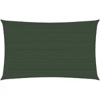 vidaXL Voile d'ombrage 160 g/m² Vert foncé 6x8 m PEHD