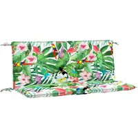 vidaXL Coussins de banc de jardin lot de 2 multicolore 120x50x7 cm