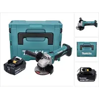 Makita DGA 452 F1J Meuleuse d'angle sans fil 18 V 115 mm + 1x Batterie 3,0 Ah + Makpac - sans chargeur