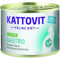 Kattovit Feline Diet Gastro - Dinde pour compenser une digestion insuffisante - 185 g
