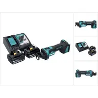 Makita DCO181RT Affleureuse plaque de plâtre sans fil 32000 tr/min Brushless 18V + 2x Batteries 5,0Ah + Chargeur