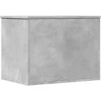 vidaXL Coffre gris béton 60x42x46 cm Bois composite