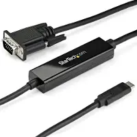 StarTech.com StarTech Câble adaptateur USB-C vers VGA de 1 m - 1920 x 1200 - Adaptateur vidéo externe - USB-C - VGA - pour P/N: TB4CDOCK