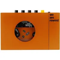 We are rewind Player Portable Cassette Orange One Size / EU Plug 220V