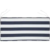 Beliani Coussin de banc de jardin 112 X 54 cm bleu et blanc Vivara
