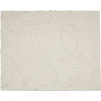 Beliani Couverture Acacia Coton 125 X 150 Cm Beige