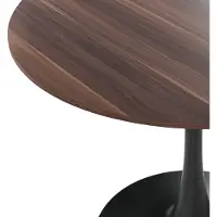Beliani Table De Repas Boca Bois Foncé