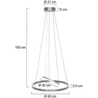 Steinhauer Suspension design Ringlux avec LED directionnelle