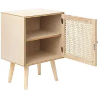 Beliani Table De Chevet Bois Clair Almo