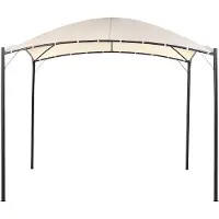 Beliani Tonnelle De Jardin 305 X 305 Cm Beige Vomero