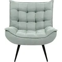 Beliani Fauteuil Alvesta Tissu Vert Menthe
