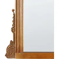 Beliani Miroir SUSSEY Rectangulaire Doré