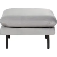 Beliani Ottoman VINTERBRO Gris Velours