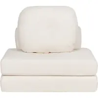 Beliani Canapé-Lit Olden Blanc Bouclé