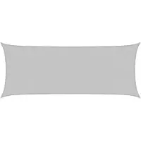 vidaXL Voile d'ombrage gris clair 5x2 m 100% polyester oxford