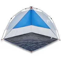 vidaXL Tente de plage bleu azur Quick Release étanche à l'eau