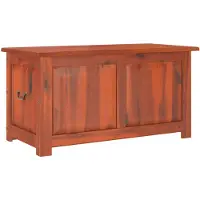 vidaXL Coffre de rangement avec couvercle marron bois massif d'acacia