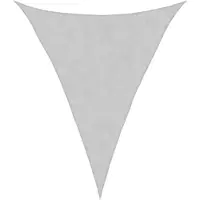 vidaXL Voile d'ombrage gris clair 5x6x6 m 100% polyester oxford