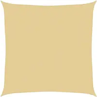 vidaXL Voile d'ombrage sable 3x3 m 100 % polyester oxford