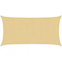 vidaXL Voile d'ombrage sable 5x2,5 m 100 % polyester oxford