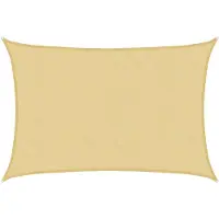 vidaXL Voile d'ombrage sable 5x3 m 100 % polyester oxford