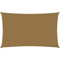 vidaXL Voile d'ombrage 160 g/m² Taupe 4x7 m PEHD