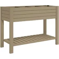 vidaXL Lit surélevé brun clair 110x45x79 cm Polypropylène
