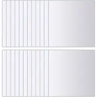 vidaXL Carreaux de miroir 48 pcs Carré Verre