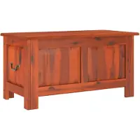 vidaXL Coffre de rangement avec couvercle marron bois massif d'acacia