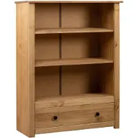 vidaXL Bibliothèque 80x35x110 cm Bois de pin massif Assortiment Panama