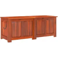 vidaXL Coffre de rangement avec couvercle marron bois massif d'acacia