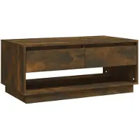 vidaXL Table basse chêne fumé 102,5x55x44 cm Bois composite
